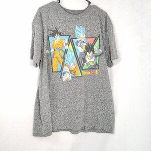 Dragon Ball Z Super T Shirt Adult 2XL Bird Studio Grey Anime
